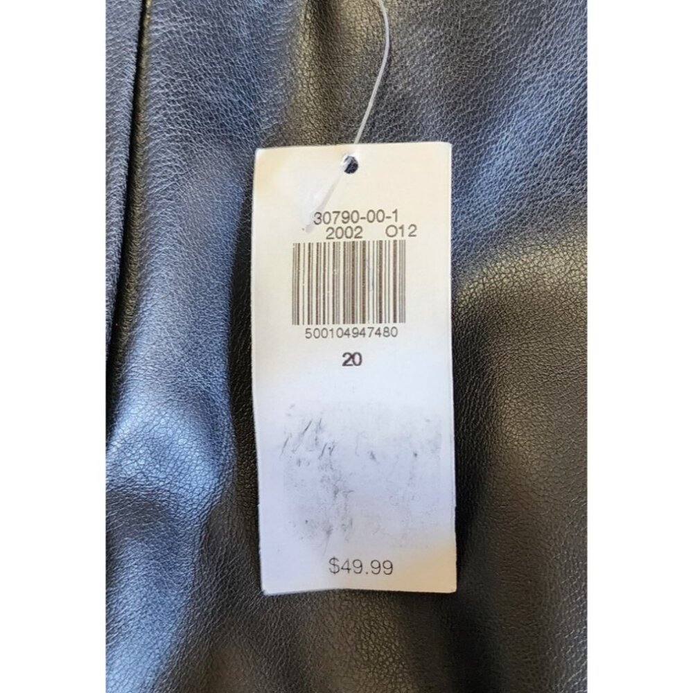 NEW Old Navy Women's Extra High-Rise‎ Skinny Faux Leather Pants Black Plus Sz 20 - Picture 14 of 16